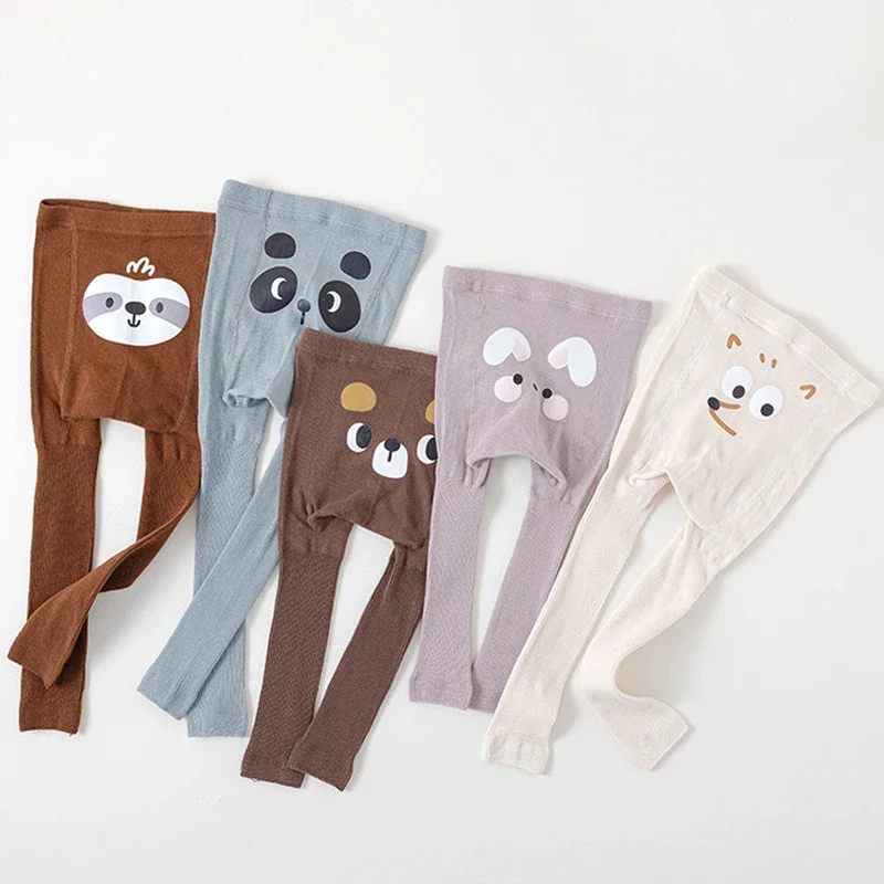 Newborn Baby Autumn Winter Warm Tights Pantyhose Cotton Knitting Girls Boys Soft Cotton Suspender Bottom Pants 0-3Y kids pantyhose ballet tights toddler tights kids leggings