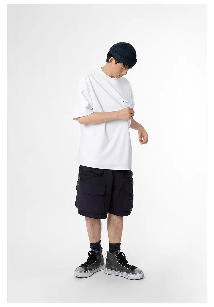 TMCAZ 24ss 3D Dual-Pocket Tee cotton material short sleeve t-shirt loose 3d cut silhouette urban outdoor gorpcore