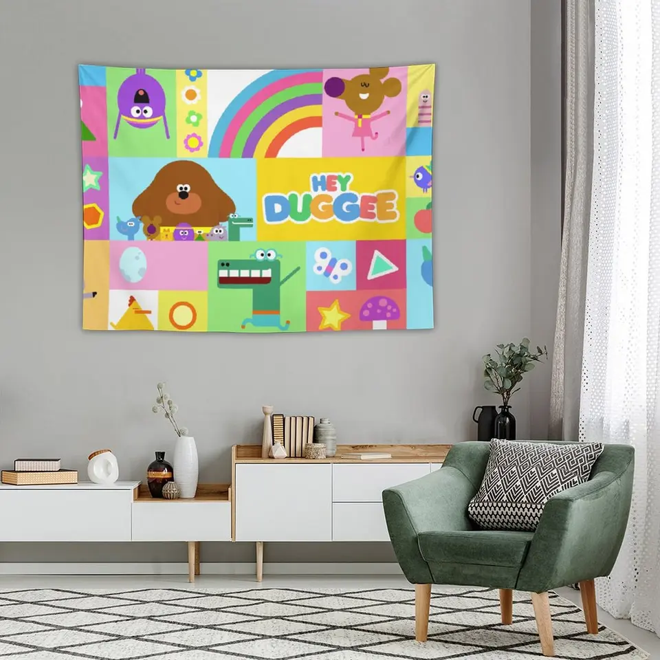 Hey Duggee Cartoon Wall Tapestry Home Decor