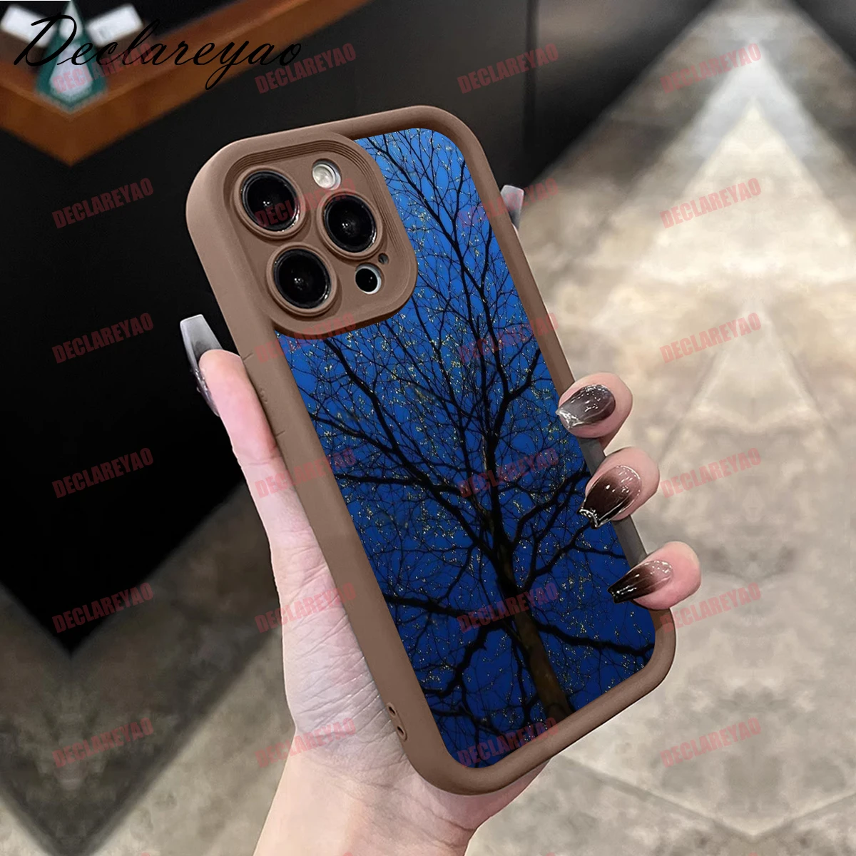 DECLAREYAO Soft Light Slim Matte TPU Shockproof Phone Case