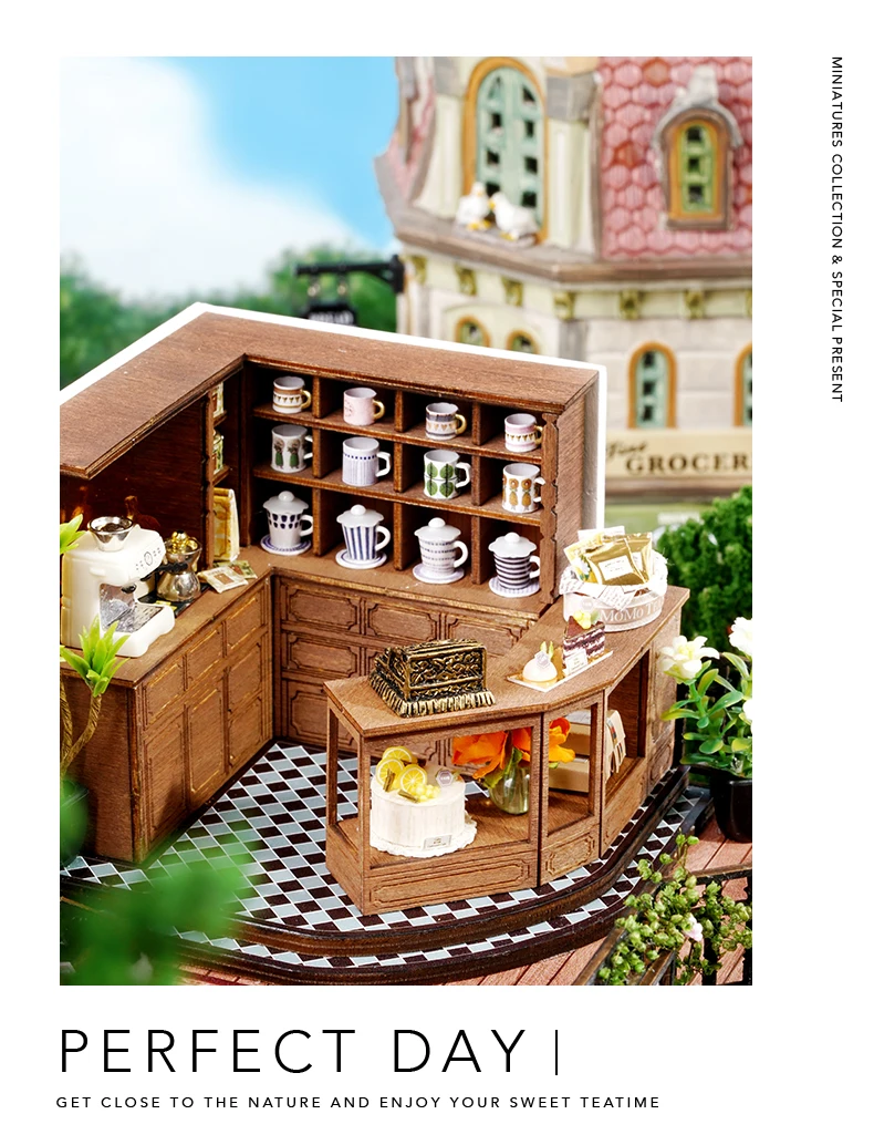 casa de muñecas en miniatura para niños