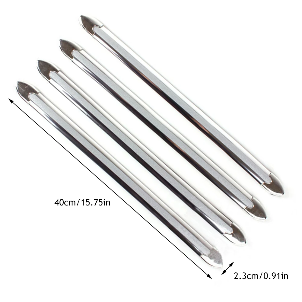 4pcs Car Edge Anti-collision Strip Bumper Protector Protective Guard Bar Anti-rub Scrape Bumper Crash Styling Car Accessories car door edge guards car door protector car door anti collision strip car door edge protector car bumper protector