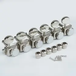 Vintage Nickel/Chrome Locking Electric Guitar Tuners with Machine Heads (PRO Nickel)