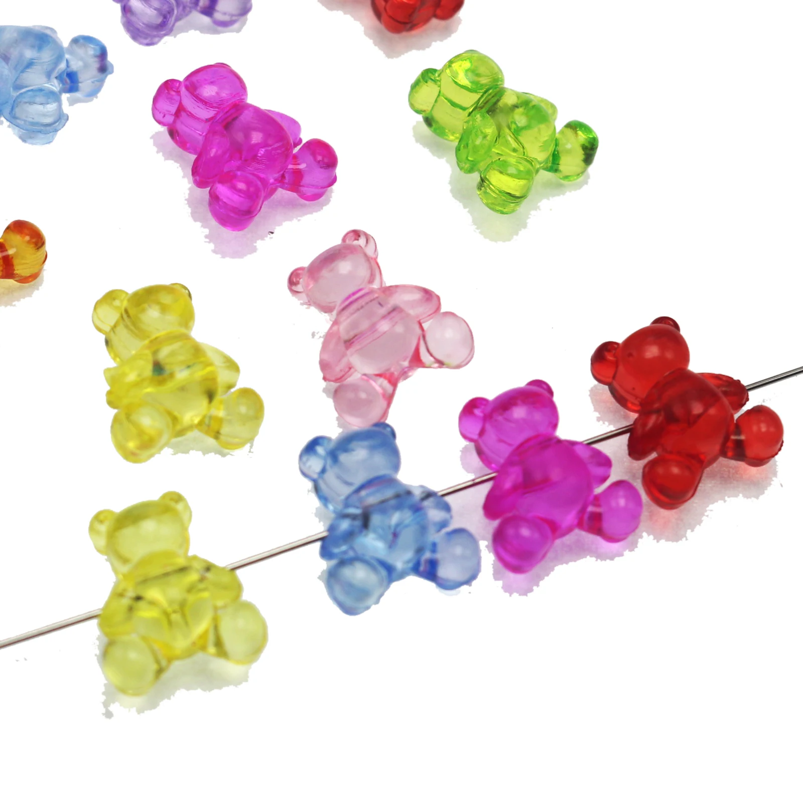 Varietà di colori trasparenti, ideali per bracciali e gioielli fai-da-te