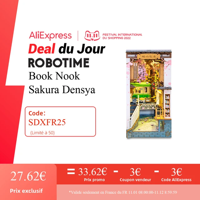 Robotime Rolife Book Nooks Series Stories in Books 4 Kinds DIY Wooden  Miniature House Furniture Sakura Densya TGB01 Dropshipping - AliExpress