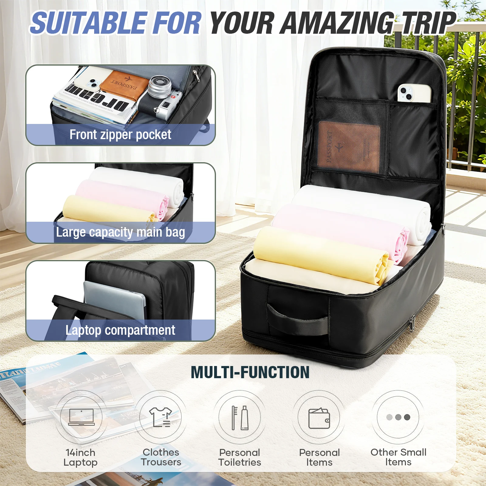 Travel Backpack Ryanair Size Image 2