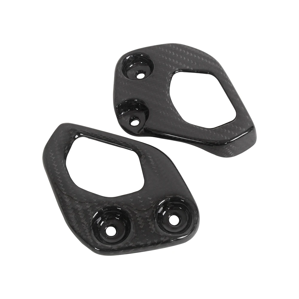 Motorcycle Carbon Fiber Heel Plates Guards Footrest Rear set Accessories For BMW R1250GS + For BMW R1200GS 2013 -
