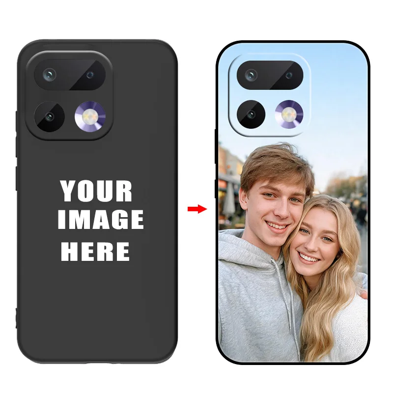 Personalized DIY Photo Black TPU Soft Phone Case