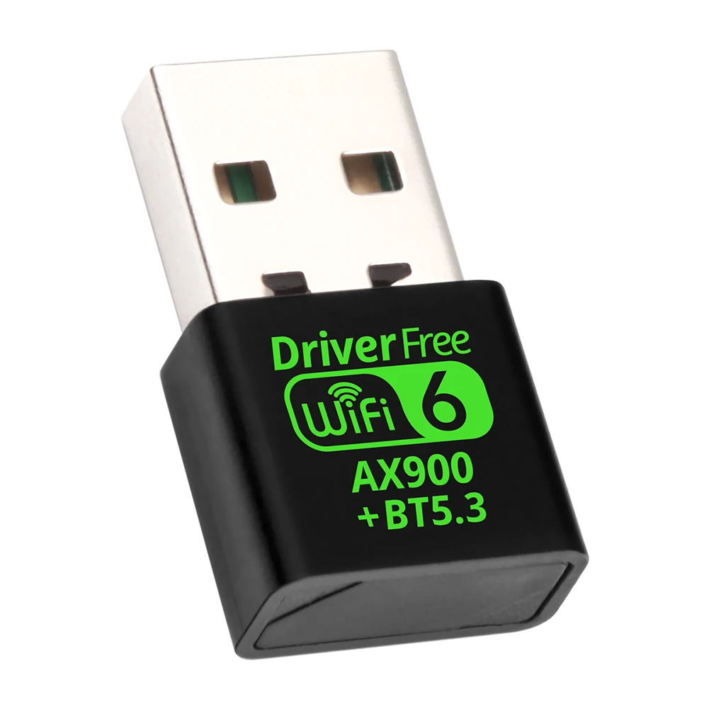AX900 USB WiFi 6 블루투스 5.3 어댑터 2in1 동글 듀얼 밴드 2.4G&5GHz USB WiFi 네트워크 무선 Wlan 수신기 드라이버 무료