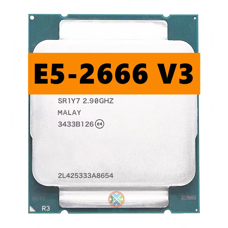 Processador de Cpu Xeon Ten Core 20 Thread 25m 135w Lga 20113 e5 2666 v3 29 Ghz E52666v3