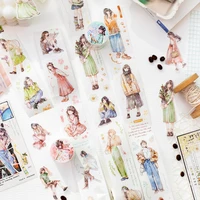200cm/roll Washi Tape Life Suite Girl Daily Outfit Creative Hand Account Collage DIY Greeting Card Diary Decoration Write Tape 1
