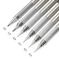 Mechanical Pencil Set 0.5 0.7 2.0mm Full Metal Art Drawing Painting Automatic Pencil with Leads Office School Supply 1