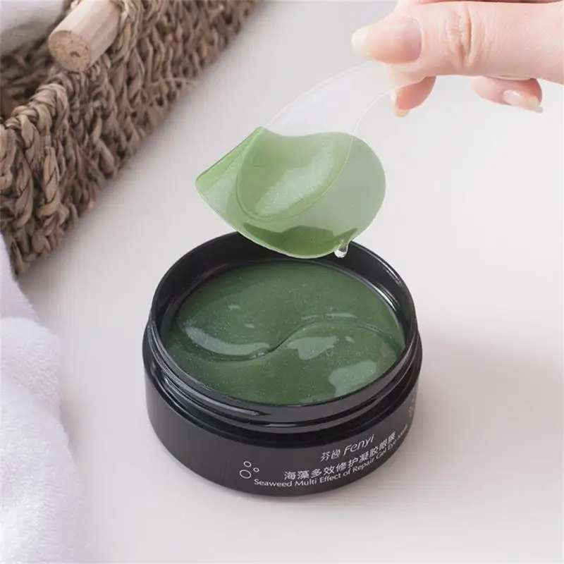 

60pcs Seaweed Gel Eye Patches Eye Mask Fade Fine Lines Fade Dark Circles Moisturizing Beauty EyesPatch Korean Skin Care Products