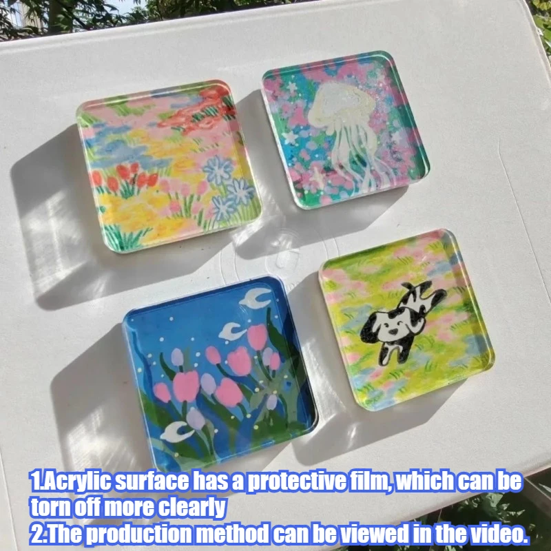 Handmade DIY Craft Kit: Clear Acrylic Magnetic Sheets