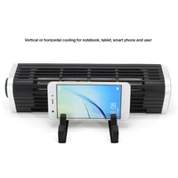 Olmaster CF-1691 USB Cooling Fan Laptop Pad Stand Fan Notebook Computer Phone Cooler Horizontal Axis Fan Bracket Black Cooler - Image 2
