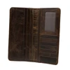 Men's Genuine Leather Long Wallet Bifold Money Card Holder Clutch Purse Hot 1