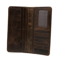 Men's Genuine Leather Long Wallet Bifold Money Card Holder Clutch Purse Hot 1