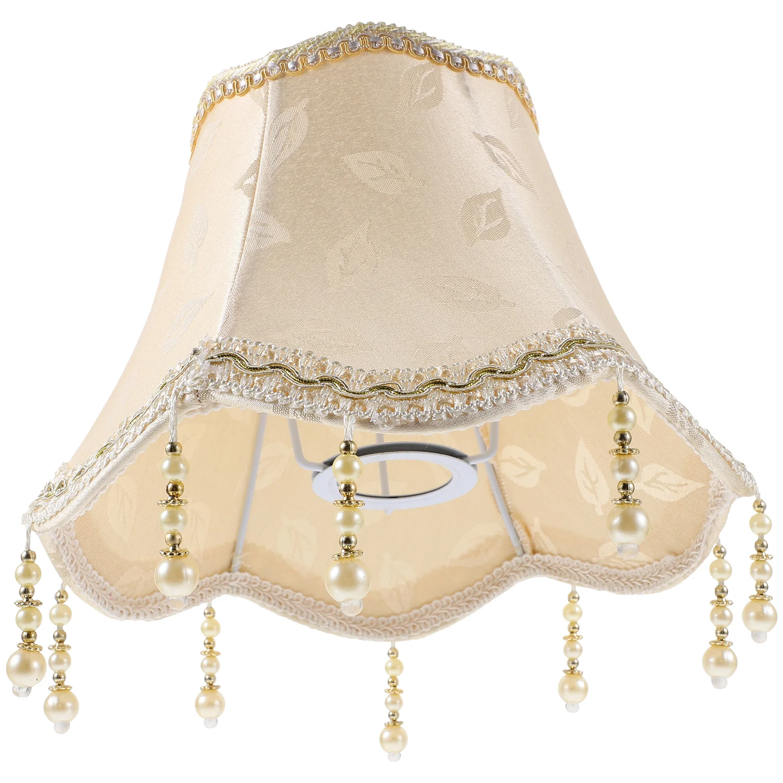 

Lampshade Macrame Boho Decor Light Shades Beads for Table Cover Halloween Covers