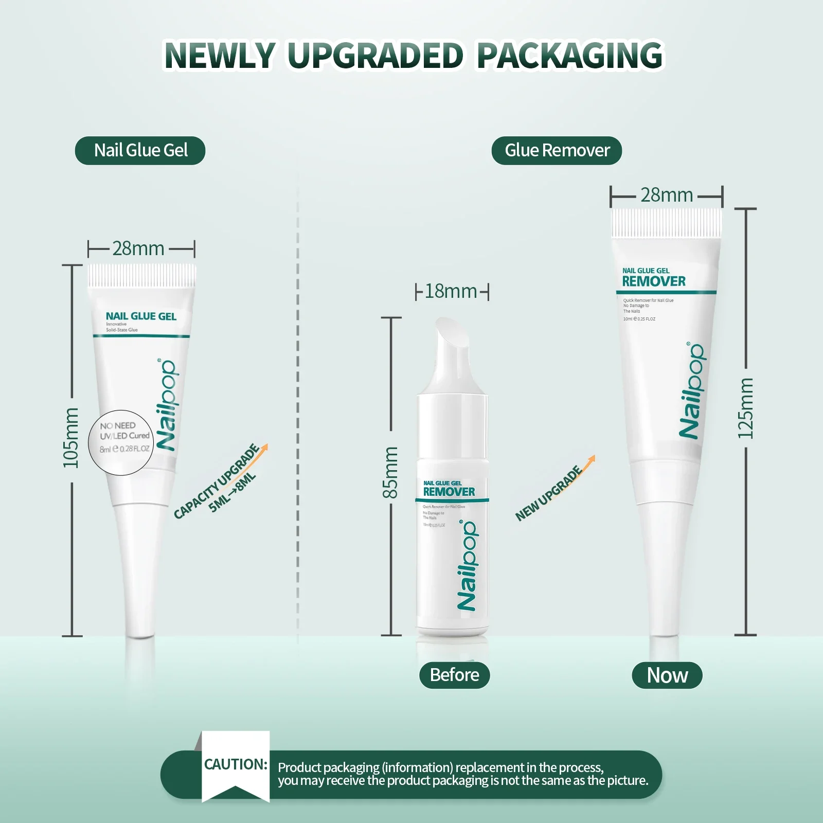 Nailpop 10s Quickly Dry Nail Glue Gel for Press On Nails with 10ml Remover Upgraded Super Strong No Need UV Lamp Adhesion Gel 2