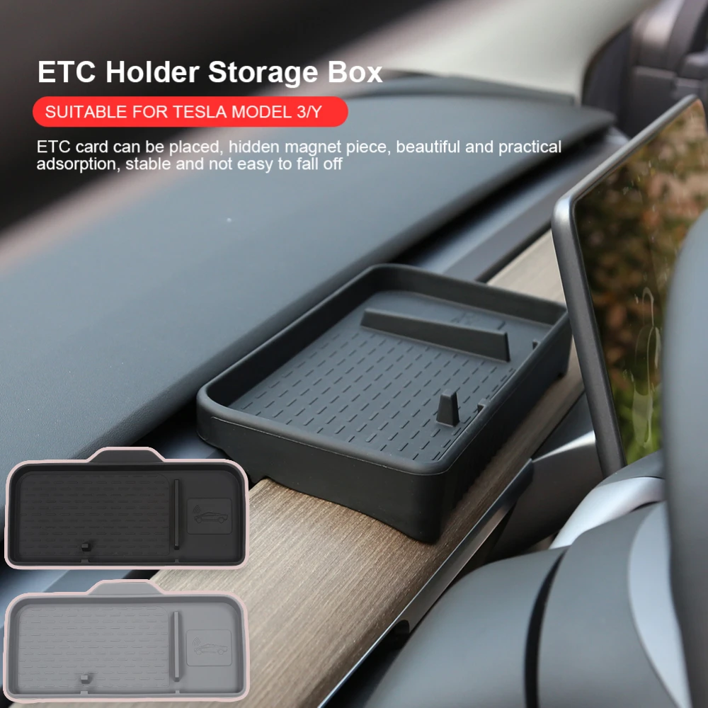 

Чехол для хранения Tesla Model 3 Y за экраном, органайзер для приборной панели, скрытый Держатель салфеток, нескользящий коврик, кронштейн для телефона, аксессуары
