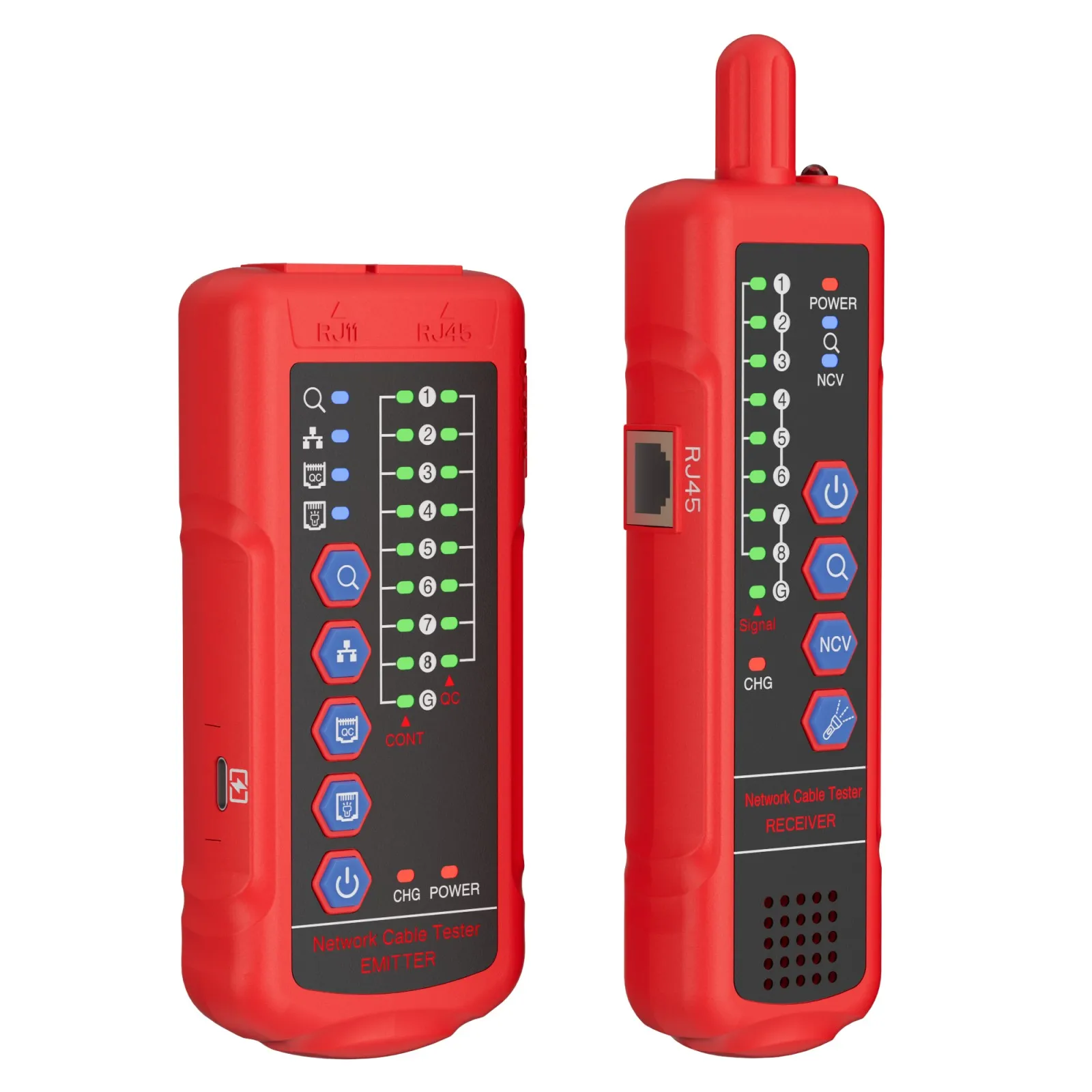 Digital Network Cable Tester RJ11 RJ45 Cat5 Cat6 Telephone Wire Tracker LAN Network Cable Testers Line Finder