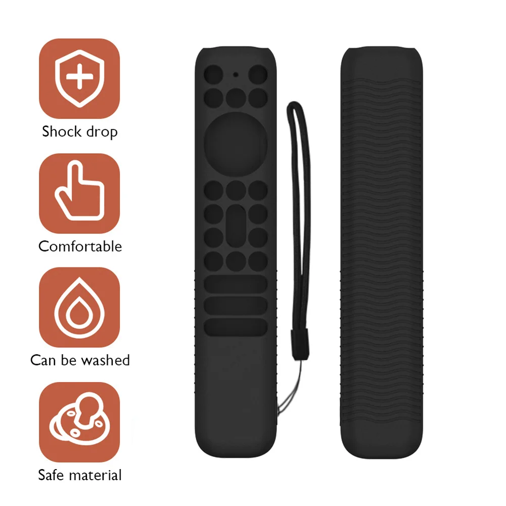 Silicone Remote Protective Case Replacement Controller Sleeve With Lanyards Compatible For TCL RC902V FMR1 Remote Controls
