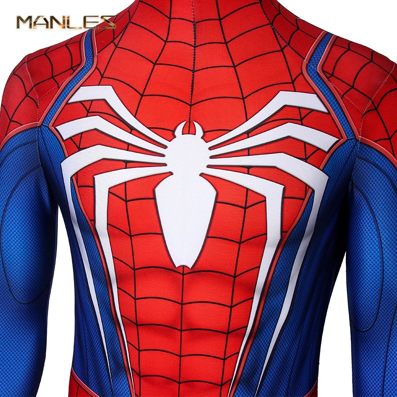 Traje Cosplay de Homem Aranha Avançado Lycra Spandex Adultos Marvel PS4 Jogo  Traje Cosplay Gatos - Costumeslive.com