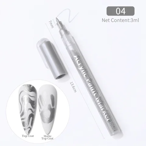 Nail Art Graffiti Pen Waterproof Painting Liner Brush Flower Abstract Lines Stripe Detailing Beauty Nail Brush Tool 10 Color