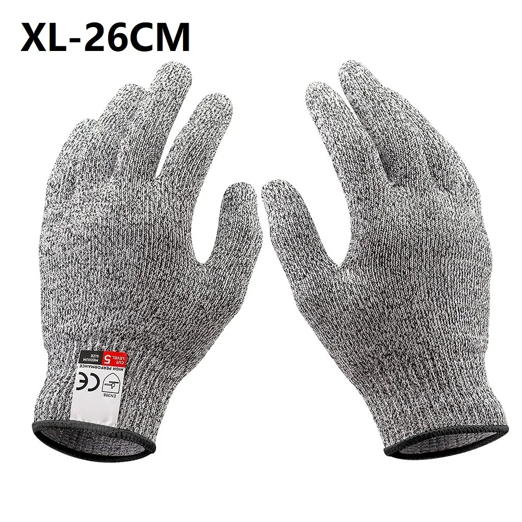 Cut-Resistant Gloves Level 5 Protection Gloves for Kitchen Fish Slicing Meat Wood Carving Gardening Hand Protective Glove 1 Pair