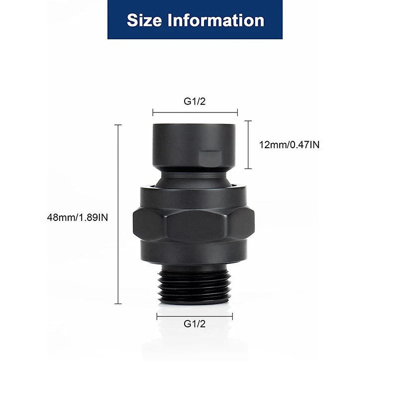 Braccio Di Estensione Per Soffione Doccia 10 Cm In Ottone Massiccio Cromato | Prolunga Regolabile In Altezza E Angolo, Connettore 1/2", Con Rondelle
