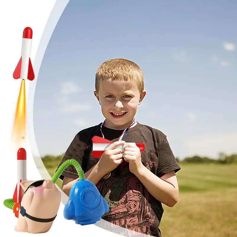 Kids Outdoor Toys Toy Foam Rocket Sets Outdoor Toys & Games Funny Playtime For Birthday Christmas New Year Anniversary Easter 2