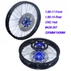 1.60-17 inch Front 1.85-14" Rear Aluminum Rims warehouseC Hub 15MM #428 Sprocket 220MM/190MM Disc Brake For Dirt Pit Bike Motorcycle