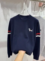 Loose Fit Embroidered Knit Sweater Women's Winter Faion Versatile Base Layer round Ne Knitted Top Korean Sle Long Sve - Image 3