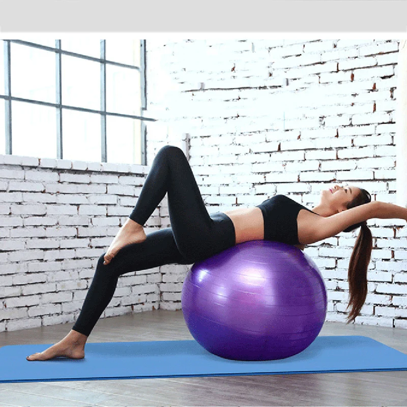 

Yoga Ball Fitness Balls Sports Pilates Birthing Fitball Exercise Training Workout Massage Ball Gym Ball 45cm Workout Equipments