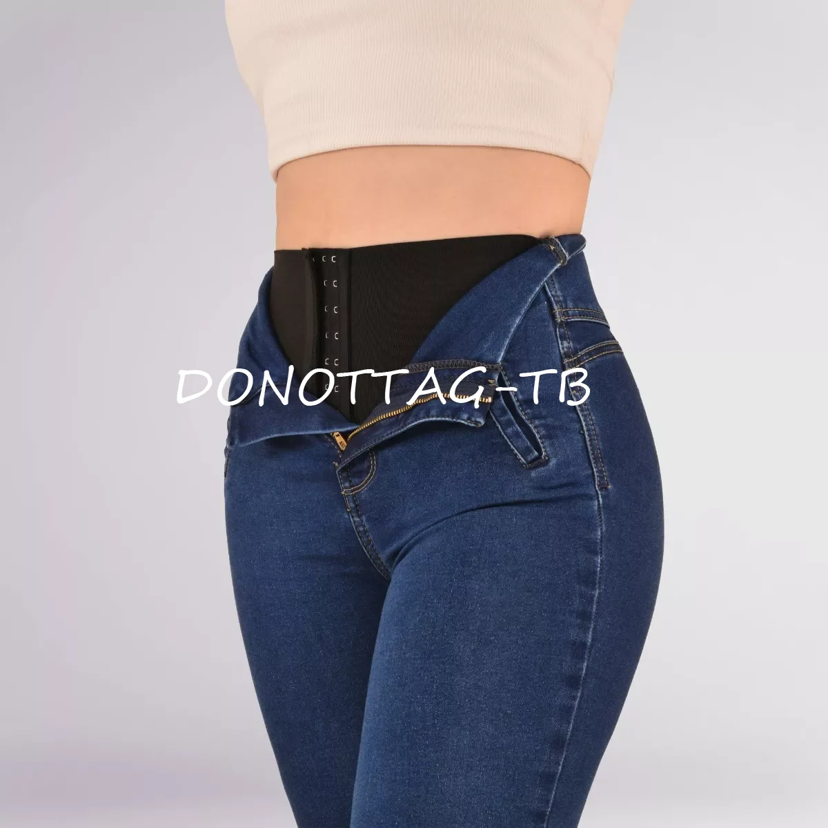 2023 Women's Body-Shaping Jeans With Abdominal Control Accessories Fajas Waist Trainer Women-buttlift Demin Pants Skinny Jeans