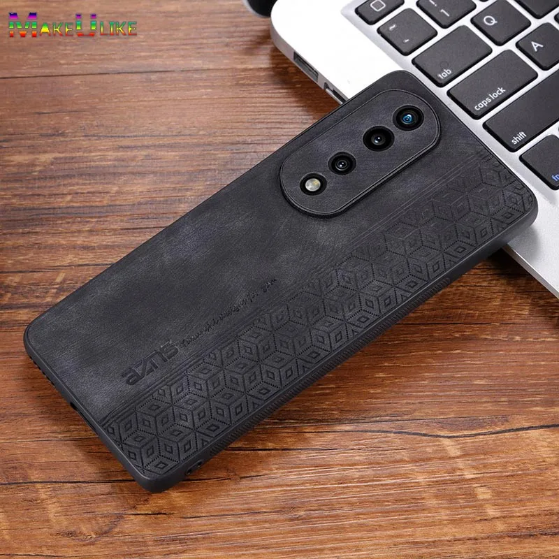 

Leather Case for Honor 80 Pro Case Ultra Thin Cube Pattern Full Protect Cover for Honor 70 60 50 80 Pro SE 80SE 50SE 60SE Case