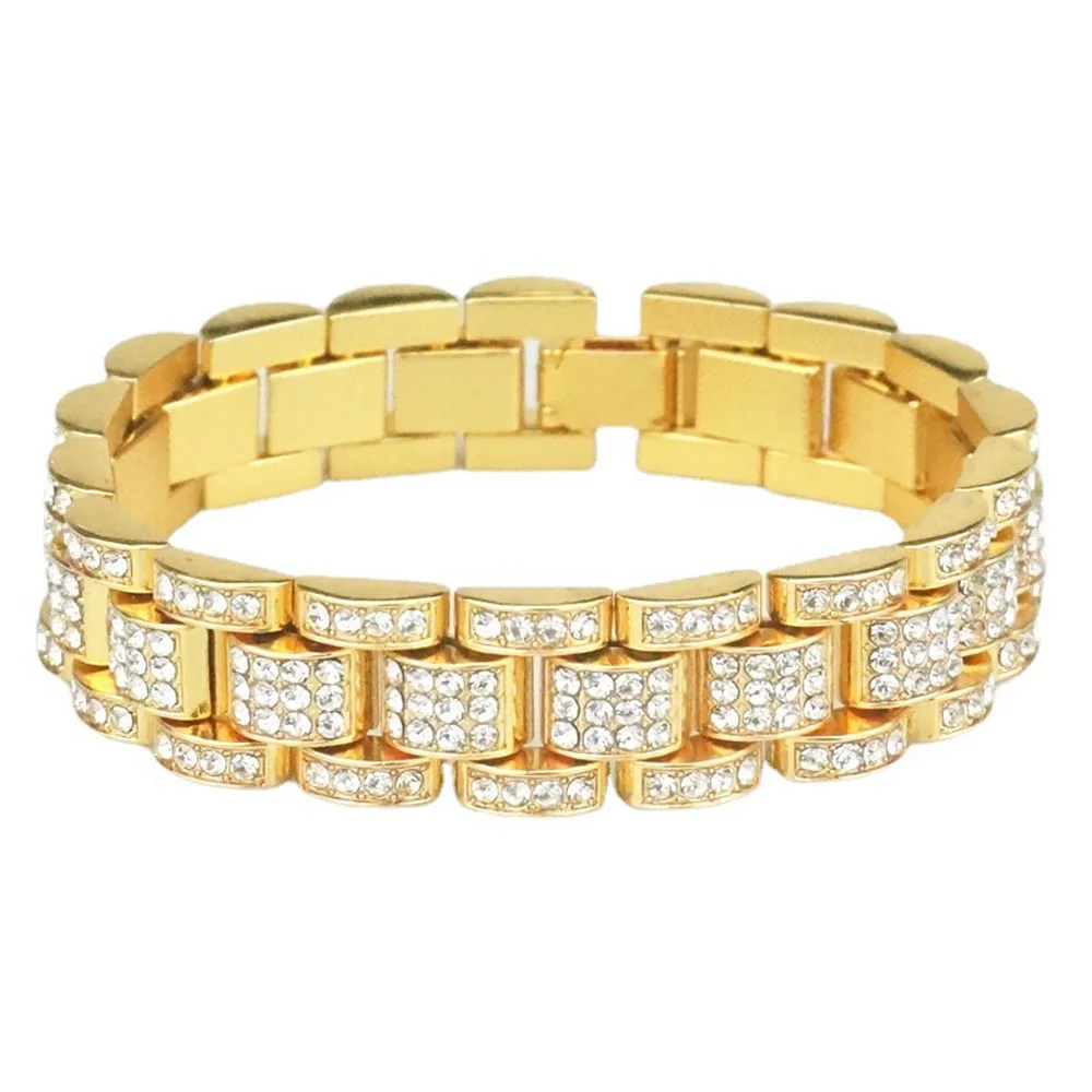 Rotatable Dollar Crystal Cuban Chain Link Bracelet For Men Women Hip Hop  Alloy Bling Rhinestone Goth Hand Chain Necklace Jewelry - AliExpress