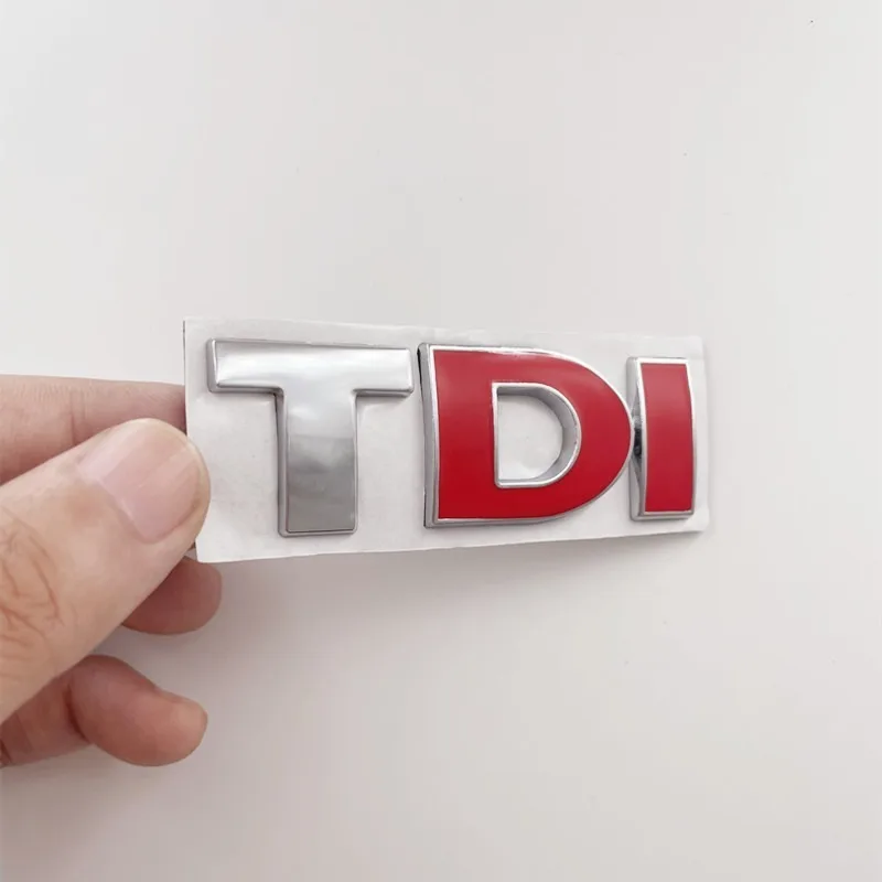 차량용 3D 금속 문자 스티커, TDI 문자, VW 골프 4 5 6 7 JETTA PASSAT MK2 MK4 MK5 MK6 MK7 TDI 엠블럼 로고 배지 액세서리