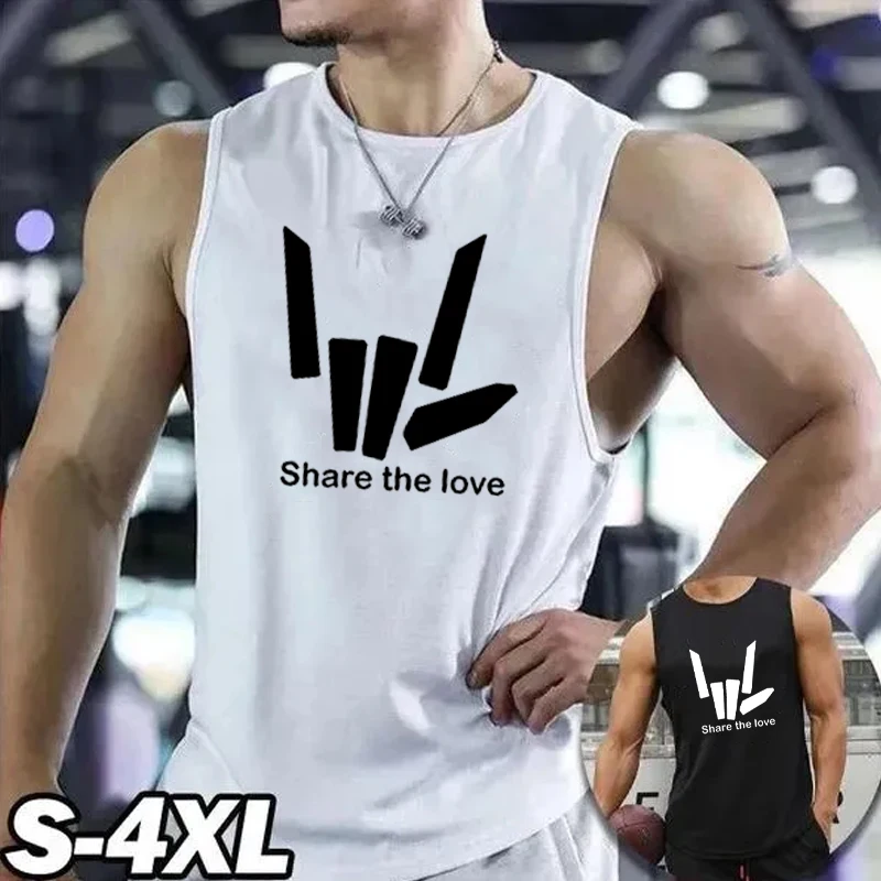남성용 민소매 피트니스 티셔츠, 근육 훈련 조끼, 운동용 탱크 탑, 스포츠 스트리트 탑 블라우스, 여름 패션 