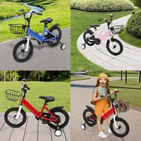 Vélo d'équilibre pour enfants de 14 pouces, pour garçons et filles âgés de 3 à 5 ans et pesant jusqu'à 77,16 lb, bleu/rose/rouge 1
