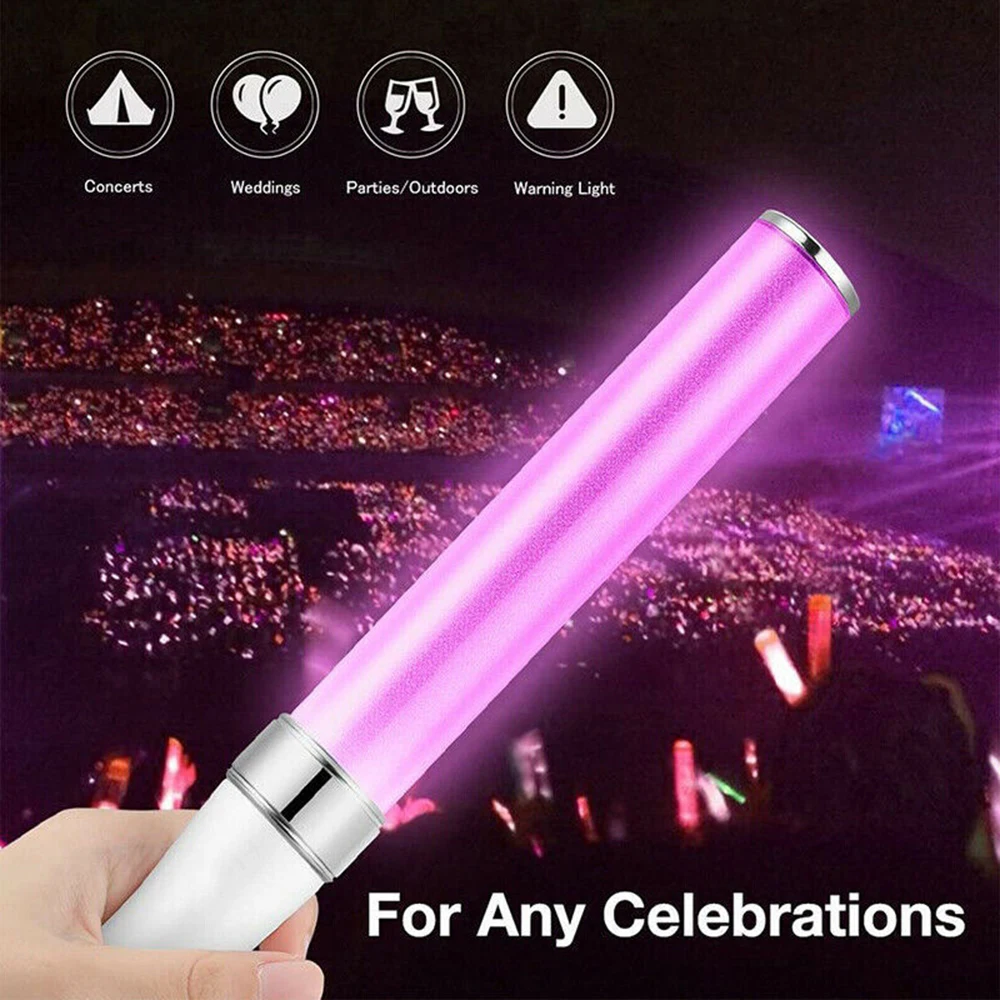 15가지 색상의 전환 가능한 포이 글로우 스틱 LED 라이트 스틱 파티 콘서트 결혼식 축하 15가지 색상의 전환 가능한 포이 글로우 스틱 LED 라이트 스틱 파티 콘서트 결혼식 축하