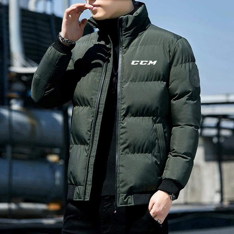Winter Casual Fashion Warm Fit Men's Down Thickened CCM Men Winter Warm Slim Fit Thick Bubble Coat Casual Jacket Outerwear