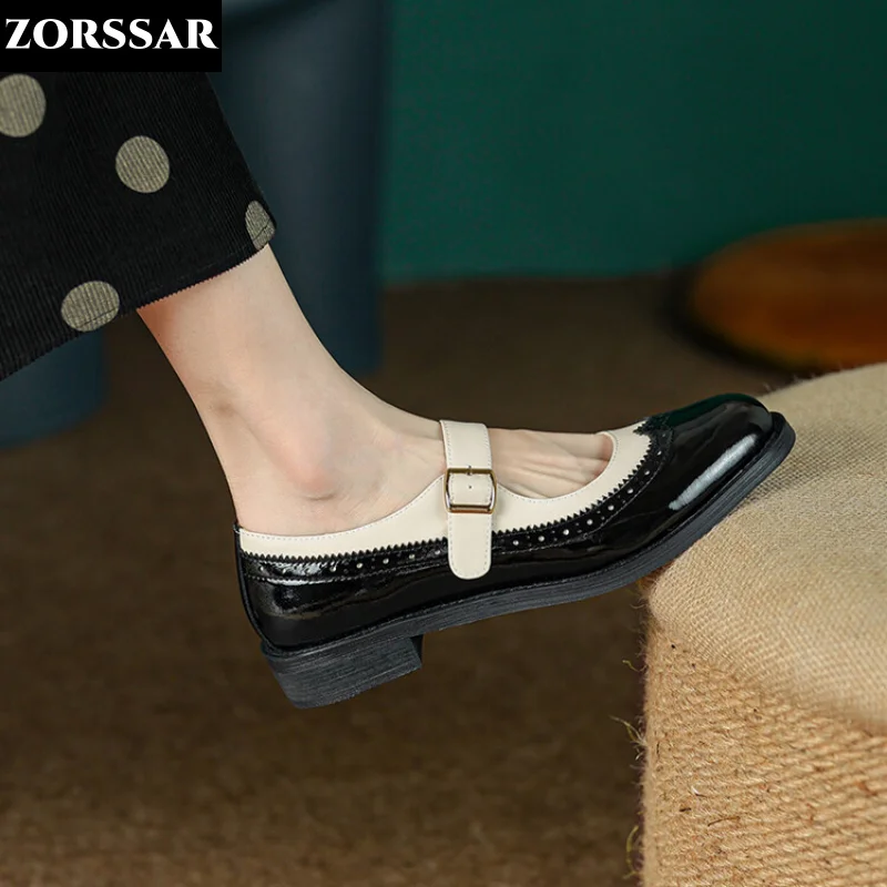 MaryJanesWomenFlatShoesSpringFashionBrandDesignWomenSlipOn