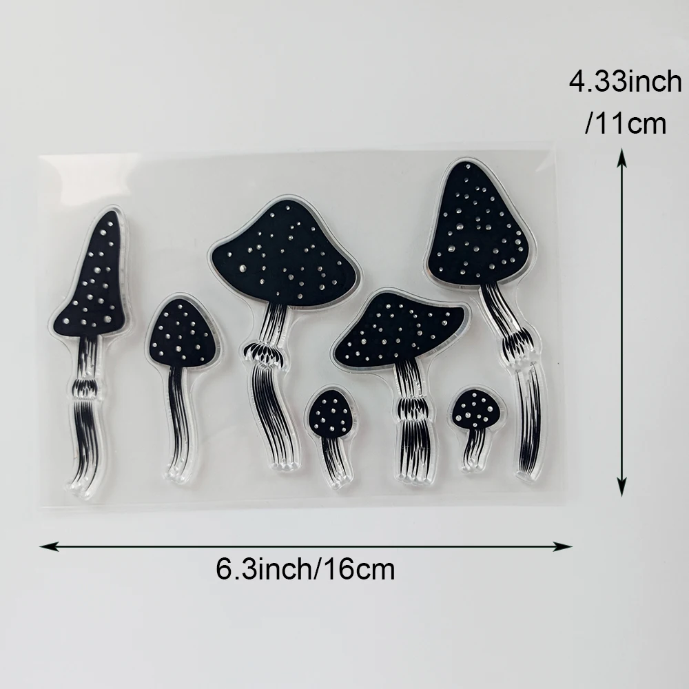 AZSG New Space Plants Waves Clear Stamps/Seal For DIY Scrapbooking Card Making Album Decorative Silicone Seal Craft