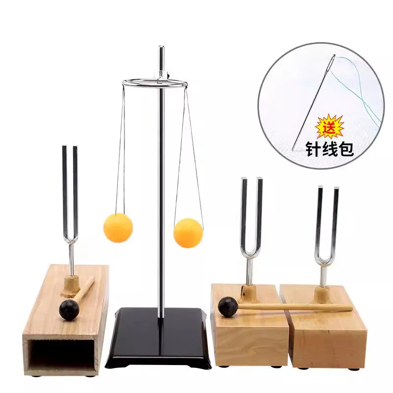 440HZ256HZResonantTuningForkExperimentSetPrimarySchoolScience