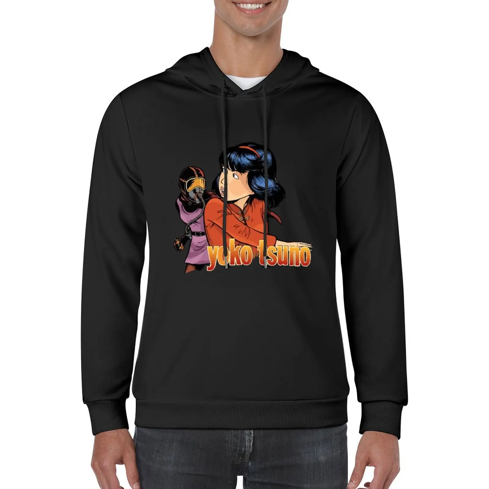 

New Yoko Tsunoclassique Pullover Hoodie men wear anime clothes aesthetic clothing essentials designer hoodies
