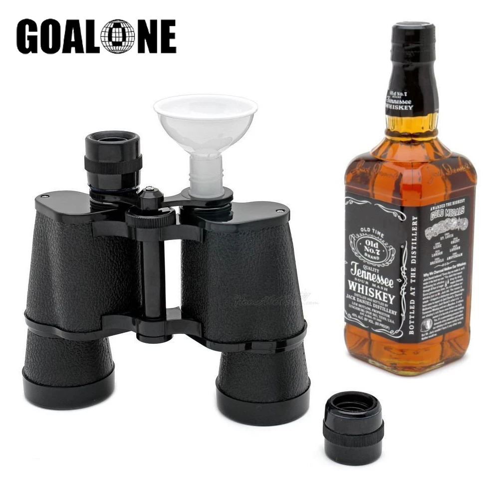 500ML Binoculars Telescope Flask Portable Outdoor Hidden Alcohol Hip Flask Creative Double Mouth Drinking Travel Water