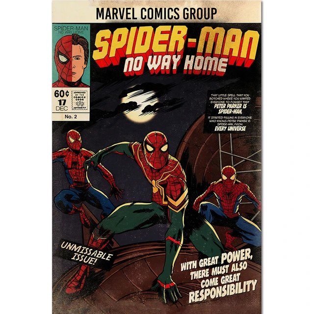 Poster Marvel Comics Spider-Man Retro 40x50cm