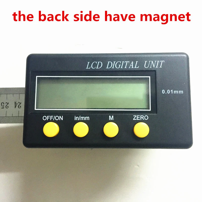 LCD 디스플레이 유닛, 디지털 디스플레이 유닛, 디지털 표시기, USB 포트, 0.01mm, 0.001mm, 12.7mm, 25.4mm