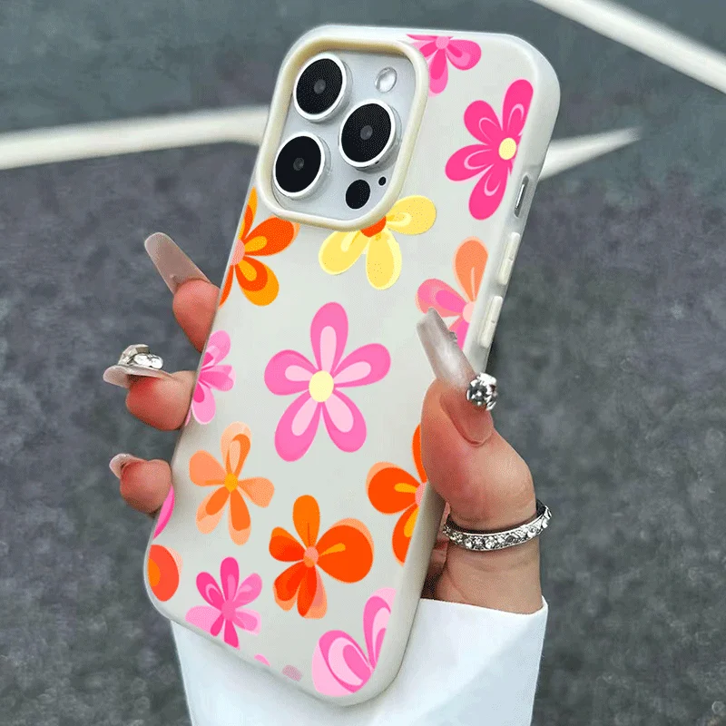 Vibrant Floral Back Cover 2-in-1 Phone Case